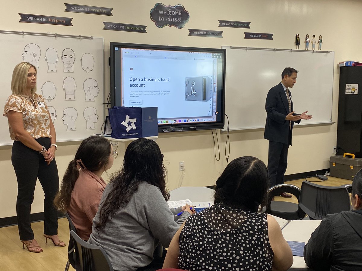 Cosmetology students at <a href="/northsidefwisd/">North Side High School</a> discussed taxes and the benefits of having a good credit score from our partners at Texas Regional Bank! These students are on track to receive their cosmetology licenses before graduation.
#partnershipsmatter
#careerteched
#futureleaders