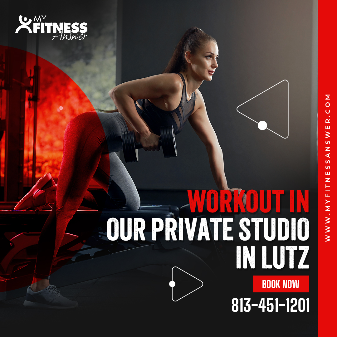 If you’re planning to up your fitness game, #MyFitnessAnswer is the place to be! Our goal is to change your view on fitness and #health, so it becomes a part of who you are. For #fitnesspackages in #Lutz, visit bit.ly/3FJQcEZ. #fitnesslifestyle #fitnesstraining