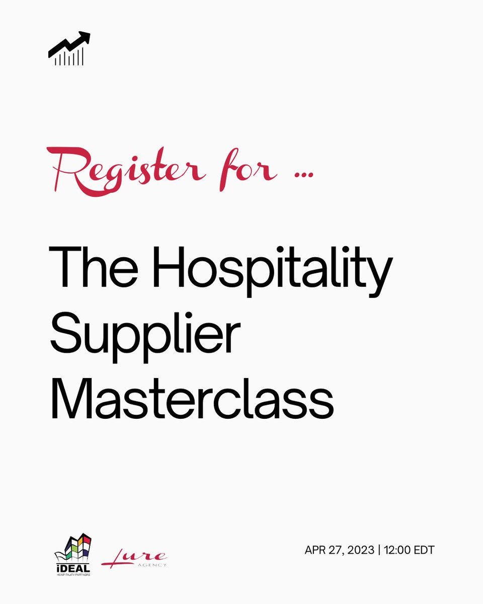 getsusanmktg's tweet photo. Learning how to supercharge your sales strategy as a hospitality supplier is easier than you may think. 😉

Swipe through below.

#hospitalitysales #hotelsupplier #unleashyourpotential https://t.co/D1hTyRnXk3