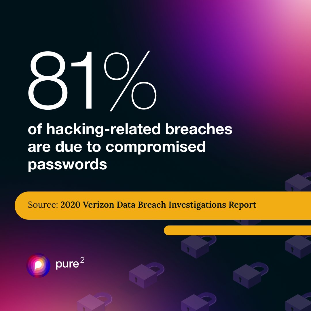 PureSquarecom's tweet photo. Did you know that up to 81% of hacking-related breaches are due to compromised passwords?
Don't let weak, stolen, or easily guessed passwords put your identity at risk.
Take action today to strengthen your passwords and protect your accounts.🔒
#PureSquare #DataBreach https://t.co/Hktv1fEq8v