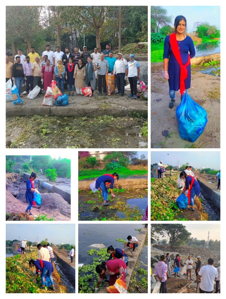 pcmcindiagovin's tweet photo. PCMC organized a river cleanliness drive on the Pavana River's bank in collaboration with the Jalamitra Association. #SwachhBharat #Cleanliness #Drive #SwachhataPakhwada #SwachhSurvekshan2023 #cleanwater #cleanpcmc @SwachhBharatGov https://t.co/3bafh2KRQp