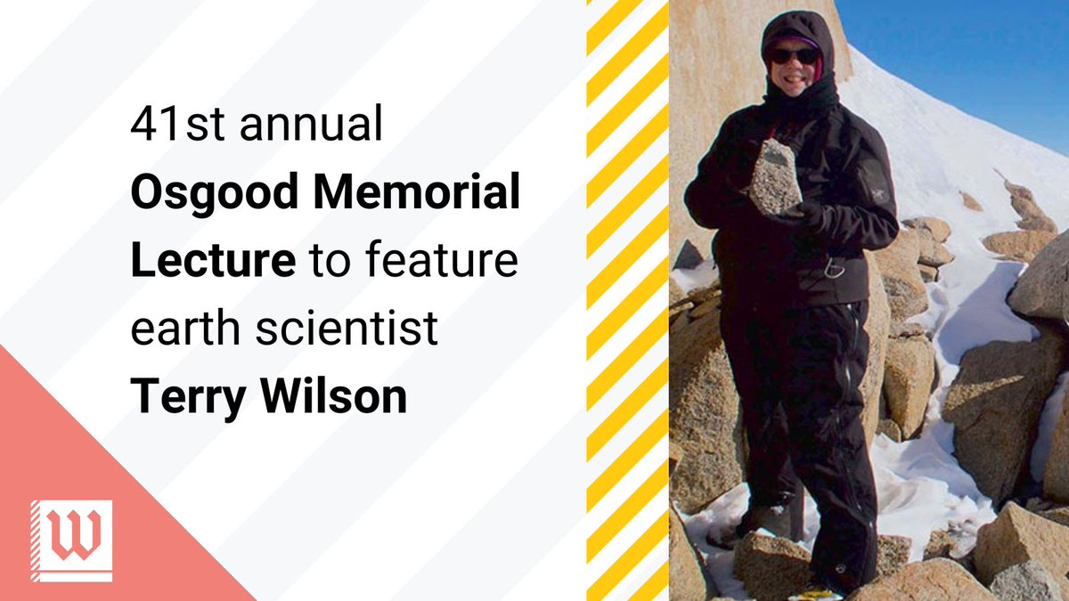The College of Wooster Department of Earth Sciences will welcome Terry Wilson, professor emerita at The Ohio State University School of Earth Sciences, for the 41st annual Richard G. Osgood Jr. Memorial Lecture.

Learn more here: ow.ly/49gs50NG0Ga