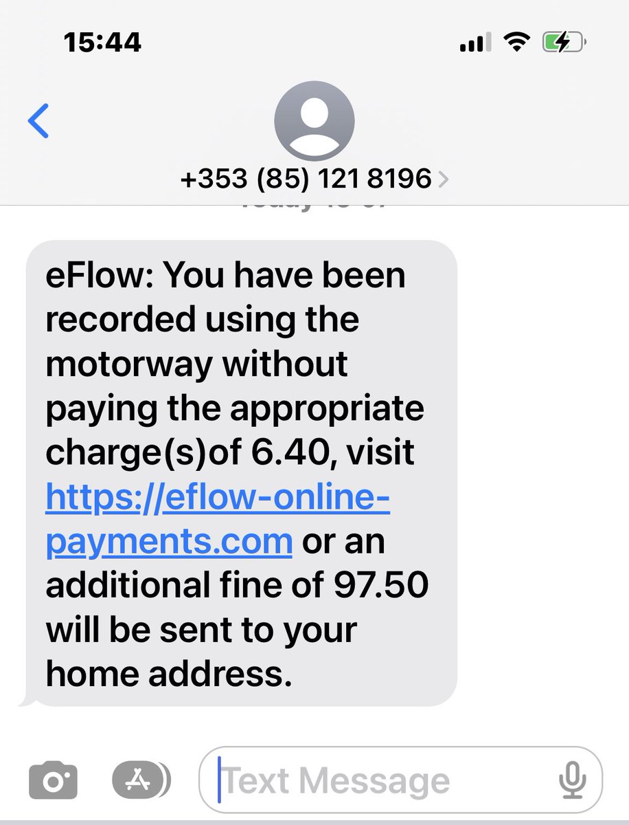 richarddaly's tweet image. Daily #SMSFraud been let thru by @VodafoneIreland pretending to be eFlow.