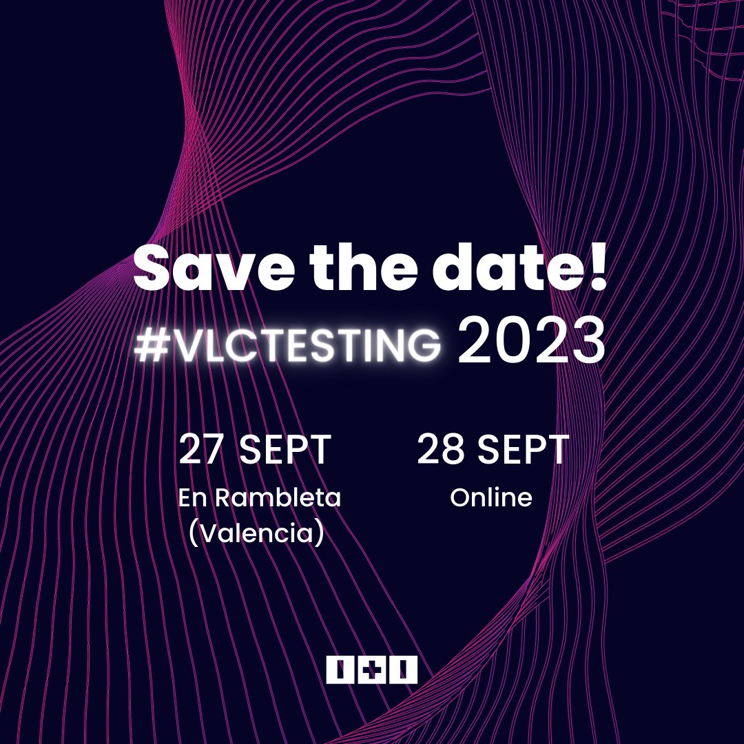 ITI_TIC's tweet photo. ¿Quieres aprender sobre calidad y testeo de software? Vuelve el #VLCTESTING con más novedades que nunca.

De momento, #SAVETHEDATE 🗓 27 de septiembre en 📍 La Rambleta de Valencia, y el 28 en streaming.

¡Sé parte del festival de referencia del sector! 🔗 https://t.co/ygSy3vvrRB https://t.co/BdE3vsgps8