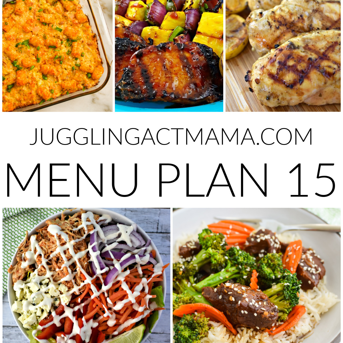 Juggling Act Mama (@jugglingactmama) on Twitter photo Weekly Meal Plan 15 includes cheesy Buffalo chicken tater tot casserole, grilled pork chops with pineapple BBQ sauce, slow cooker beef and broccoli, chicken pot pie, and more! jugglingactmama.com/weekly-meal-pl… via <a href="/jugglingactmama/">Juggling Act Mama</a> Weekly Meal Plan 15 includes cheesy Buffalo chicken tater tot casserole, grilled pork chops with pineapple BBQ sauce, slow cooker beef and broccoli, chicken pot pie, and more! jugglingactmama.com/weekly-meal-pl… via <a href="/jugglingactmama/">Juggling Act Mama</a>