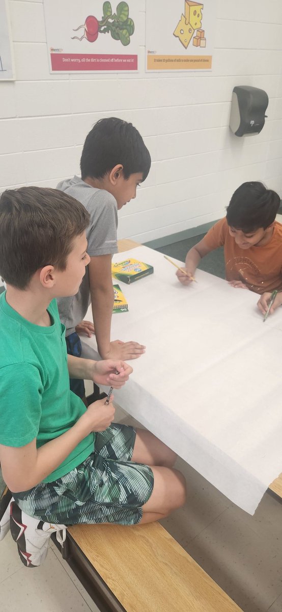 5th grade students using teamwork, problem solving, and communication skills to deign and create a mural depicting "Scenes of Kindness at Kendall"! <a href="/ipsd204/">Indian Prairie 204</a> <a href="/DrJoinerLitCo/">Dr. Charmonique Joiner</a> <a href="/KendallPatriots/">Kendall Elementary</a>