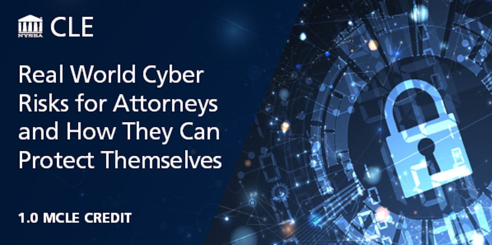 NYSBAInsurance's tweet photo. Upcoming Webinar on 4/18  with USI Affinity's Greg Cooke on "Real World Cyber Risks for Attorneys and How They Can Protect Themselves". Register Here: https://t.co/n1Iw5NG4Ae https://t.co/2czNSotE7Q