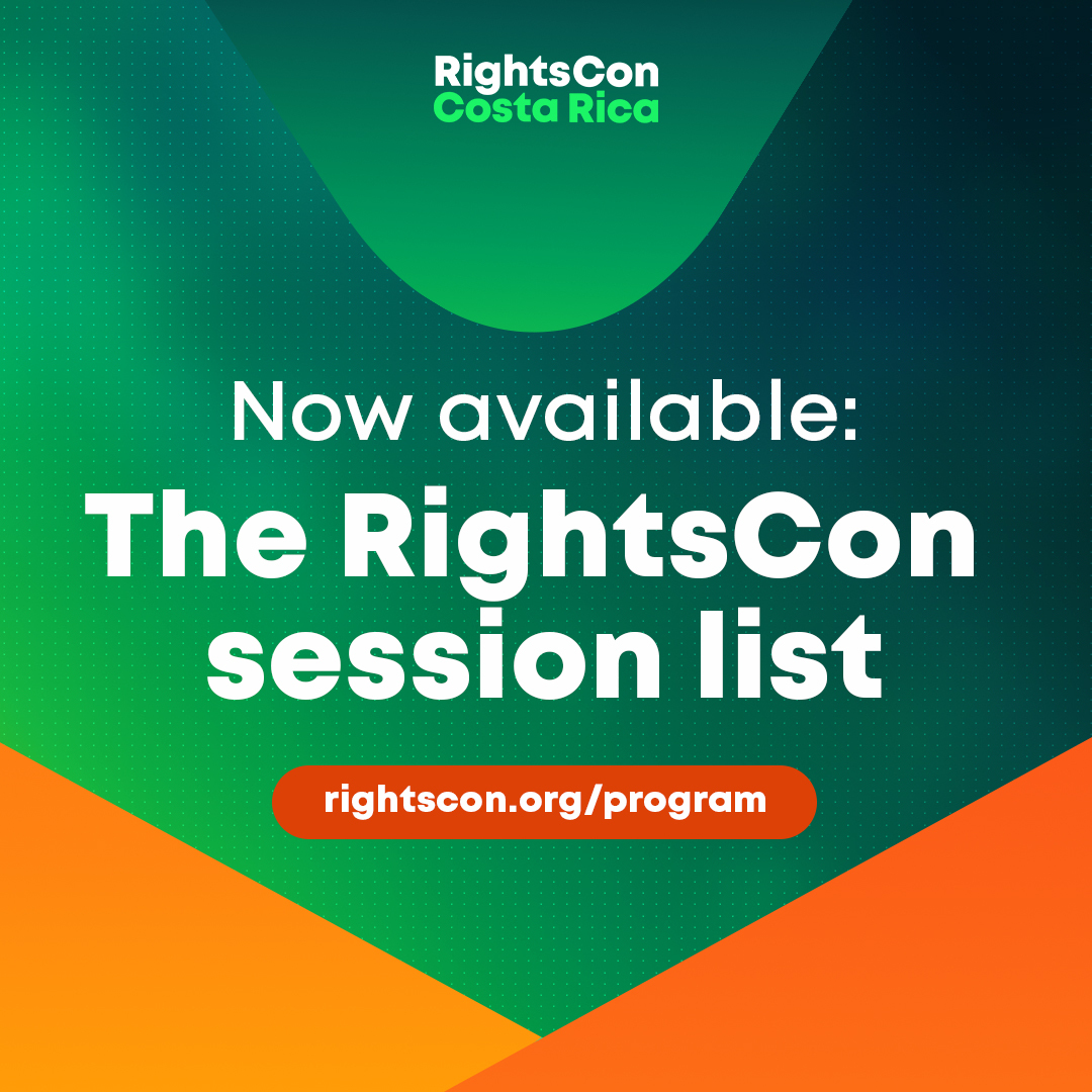 rightscon's tweet photo. 🚀 Launching the session list for #RightsCon Costa Rica (June 5-8, 2023)! Take a look at the 660+ sessions, speakers, organizers, the program schedule, and more:  

📅 Full program launching on May 22

https://t.co/qhlIPxZaNm https://t.co/CGDdisYGC2