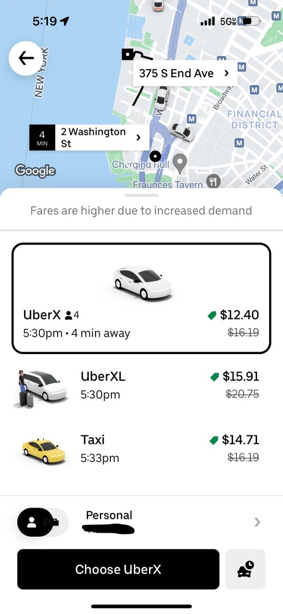 I'd like <a href="/Uber_Support/">Uber Support</a> to explain to me why I was offered rides that were greater than 4x what my friend was offered. We were positioned at either end of the trip. Note there are discounts already applied to each.<a href="/Uber/">Uber</a> this doesn't seem like good business. Bug or feature?
