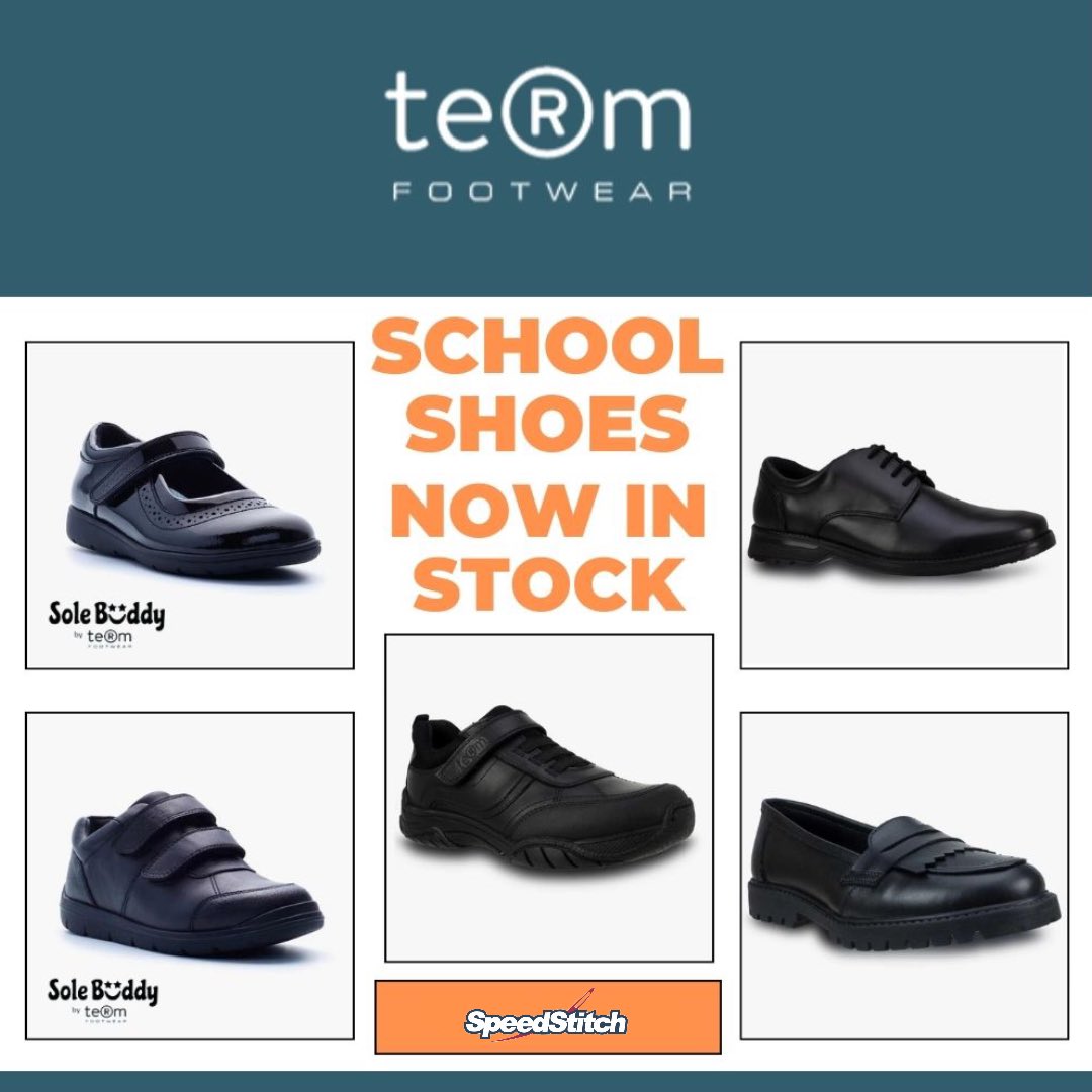 Speedstitch's tweet photo. New term, new school shoes?! Brand new to SpeedStitch…in stock now 👞✨

#schoolshoes #newtermnewshoes #newshoes #schooluniformsupplier #walthamstow https://t.co/eyO46z1078