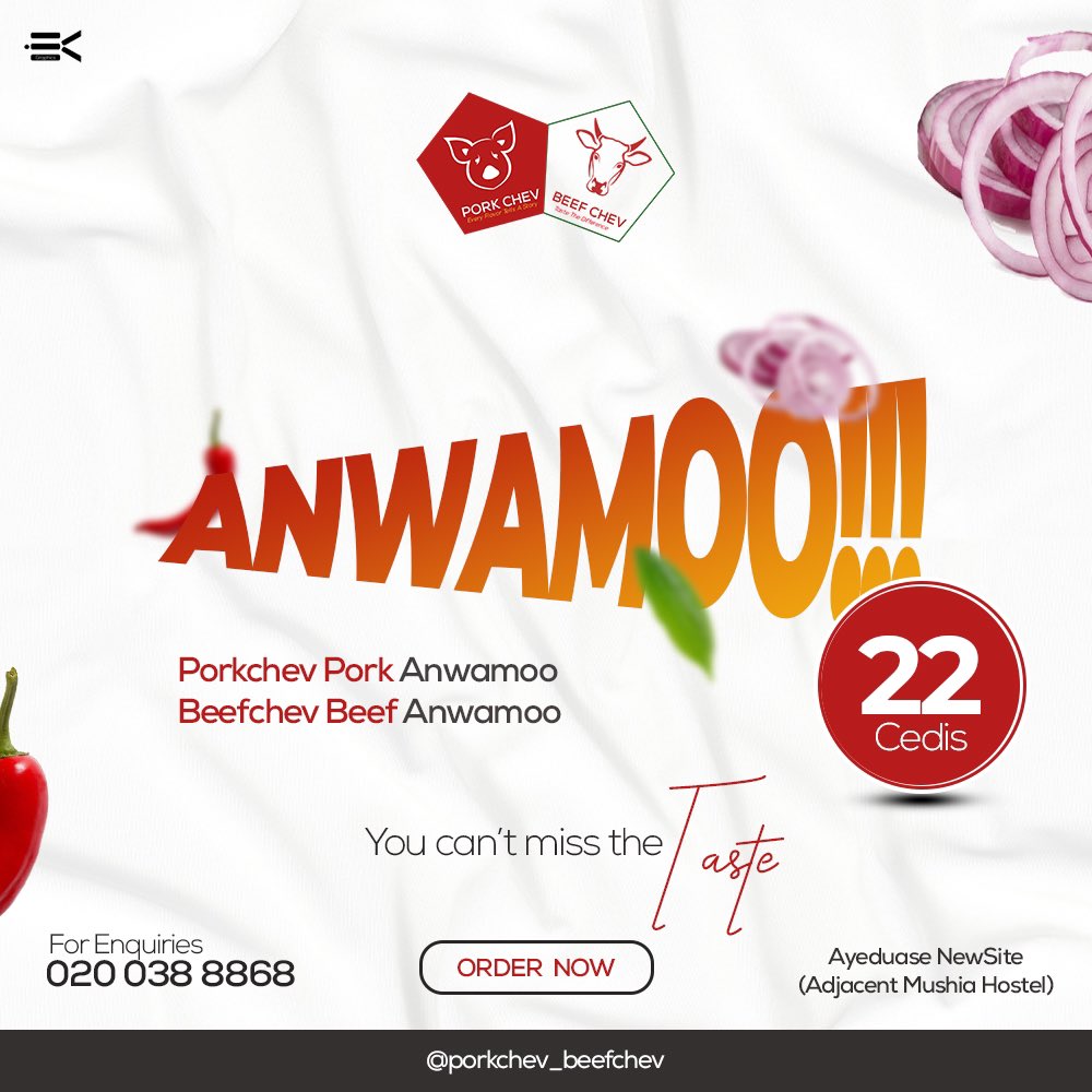 porkchevgh's tweet photo. @KNUST_Live We serve you with the best meals you can’t resist. 
Call us on 0200388868 and make an order from our menu. https://t.co/JPldTxnqHz