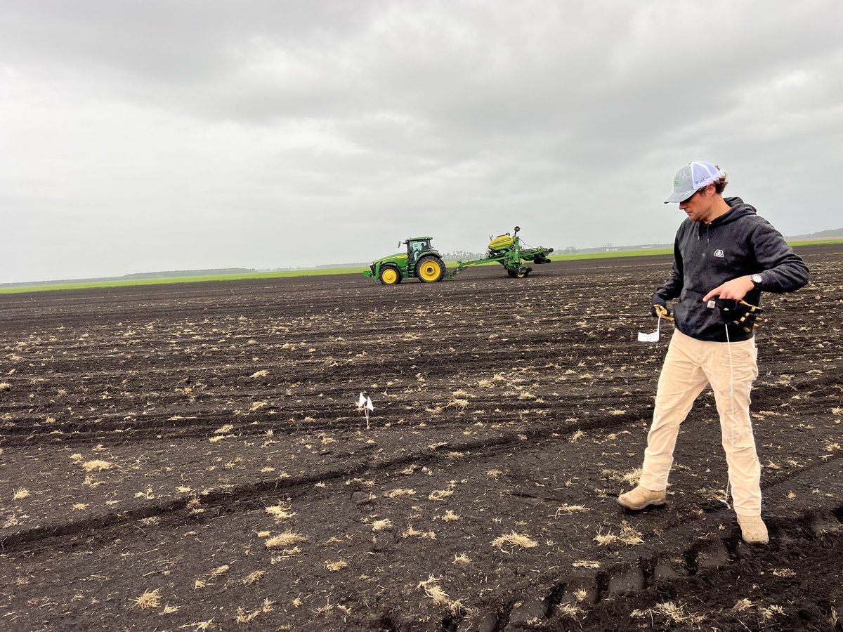 With <a href="/lc_spainhour/">Luke Spainhour</a> getting some test plots in ahead of the rain!!  On the #blacklands of NC <a href="/NC_BFMA/">Blackland Farm Managers Association</a>  <a href="/PioneerSeeds/">Pioneer Seeds U.S.</a> <a href="/CortevaUS/">Corteva U.S.</a> #plant23