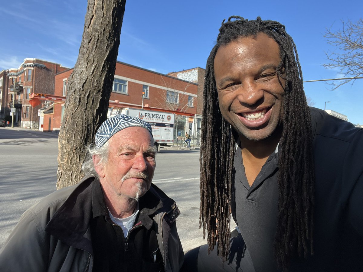Meet Patrice Brideau, a proud homeless man who lives on the streets. He is such an awesome man. I feed him almost every day when I go to work. We sit together, and chat about life. 

Presence &amp; sincere connection truly are gifts to humanity! Be kind to one another. It does change