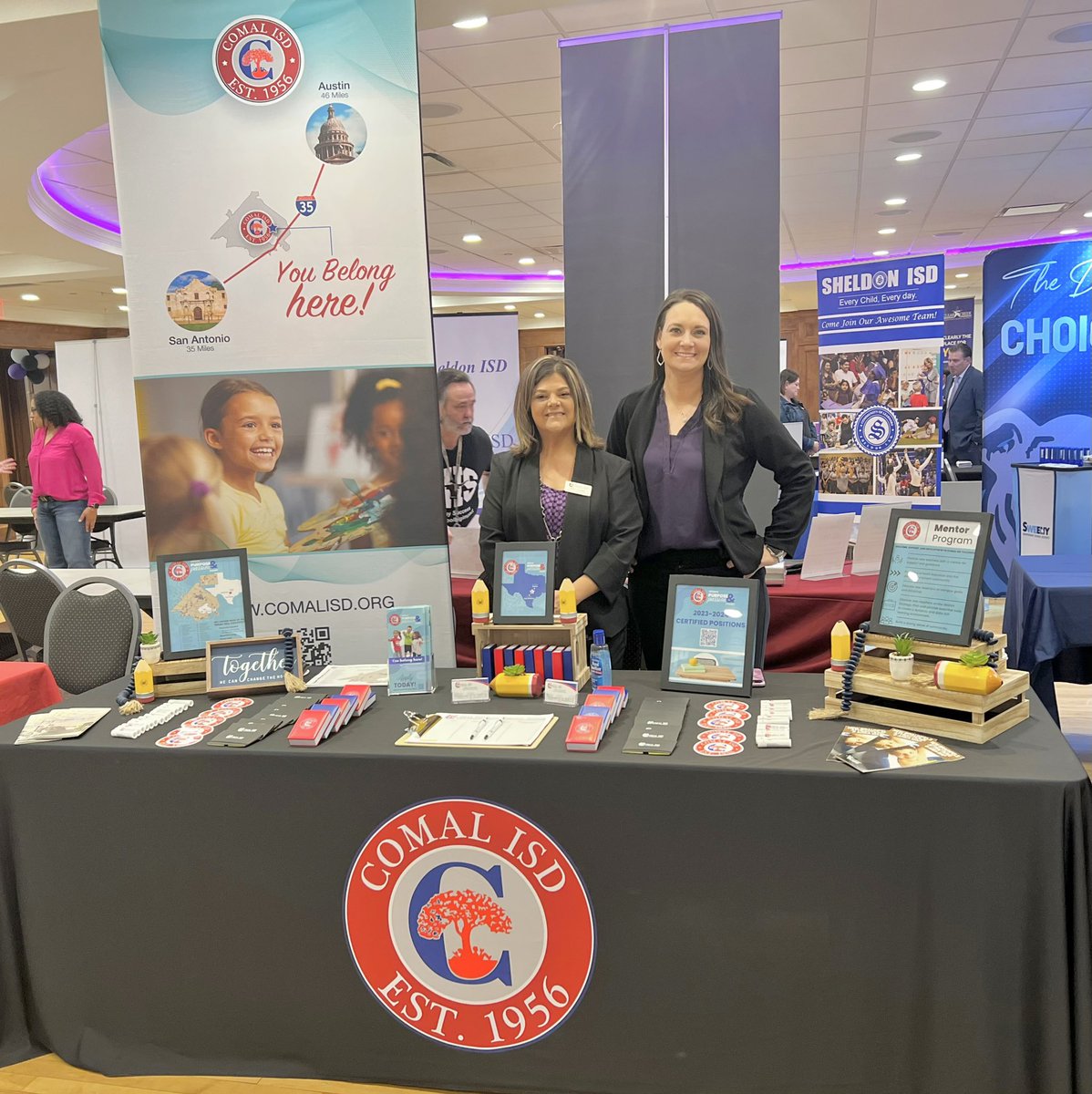 Our HR team is out at the Stephen F. Austin job fair today! #todayincomal