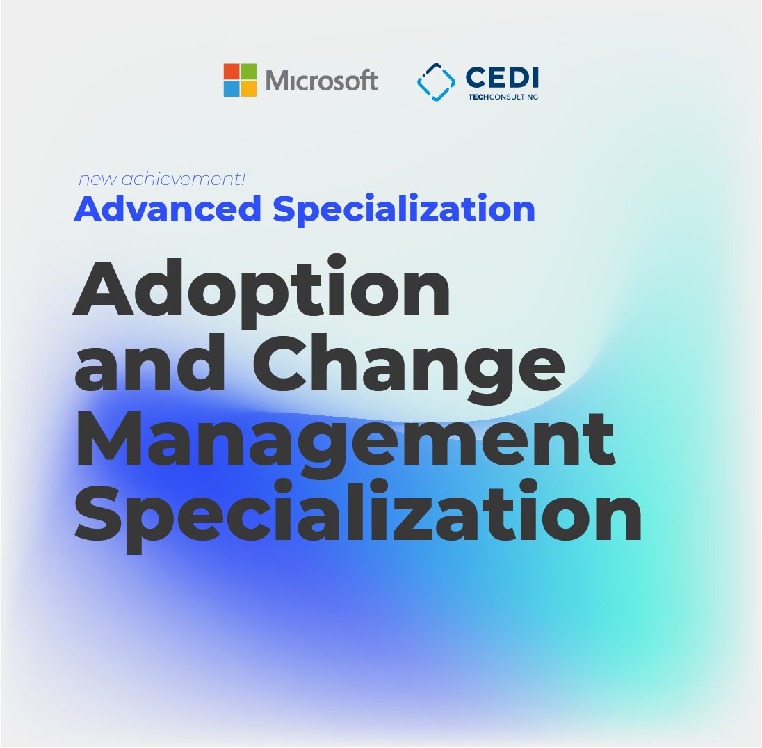 CEDITECHOK's tweet photo. 🎉⁠¡Logramos la #Microsoft Advanced Specialization en Adoption and Change Management!

#WeAreTechBuilders #ModernWorkSolutionsPartner #Adoption #ChangeManagement⁠ #VirtualDesktop #AdvancedSpecialization https://t.co/ABA07WLMoO