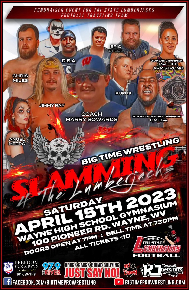 TreyCobb's tweet photo. I am extremely concerned about the well-being of Omega’s opponent, especially with Mr. Awful in his corner. All those lovely people in the beautiful city of Wayne are in for a great show, though! This Saturday! https://t.co/OShQ9SA9oy