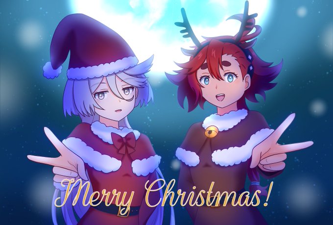 「merry christmas red dress」 illustration images(Latest)｜2pages