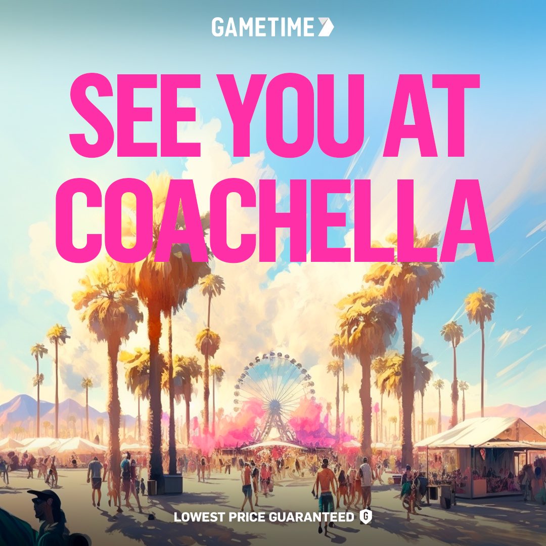 The Coachella Valley is alive with the sound of music ... which artist has you most hyped? #coachella #musicfestival #gametimeapp