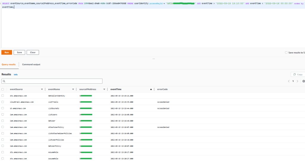 AWSSecurityInfo's tweet image. How to use #AWSCloudTrail Lake capabilities to investigate CloudTrail activity across AWS Organizations in response to a security incident scenario. 

Go through 2️⃣ security-related scenarios while we investigate CloudTrail activity 👇 
go.aws/3KXvmF3