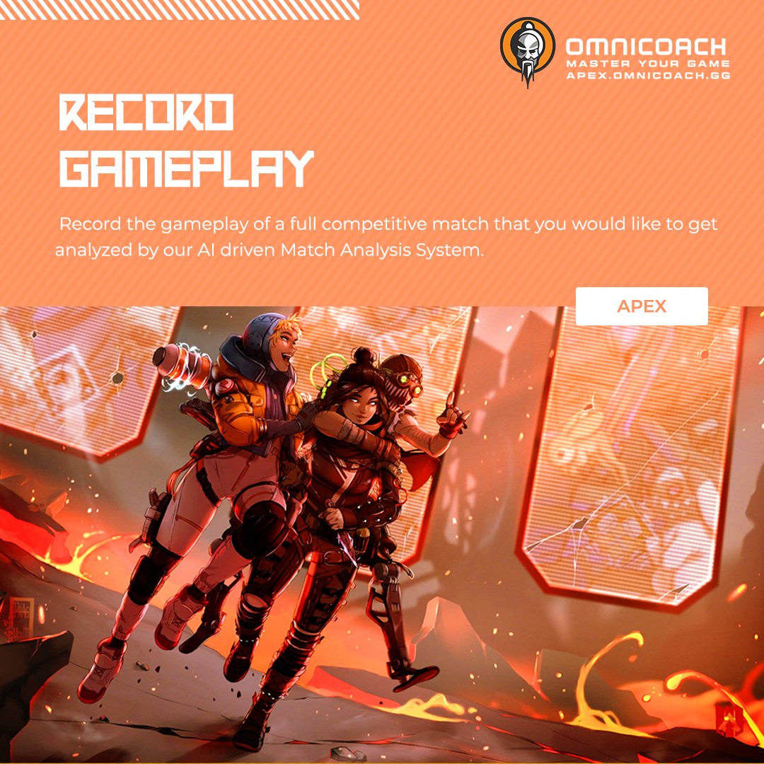 Take your game to the next level with Omnicoach! Record a full competitive match and get it analyzed by our AI-driven Match Analysis System. Click here to learn more: apex.omnicoach.gg #Apex #GamingCommunity #MatchAnalysis #AI