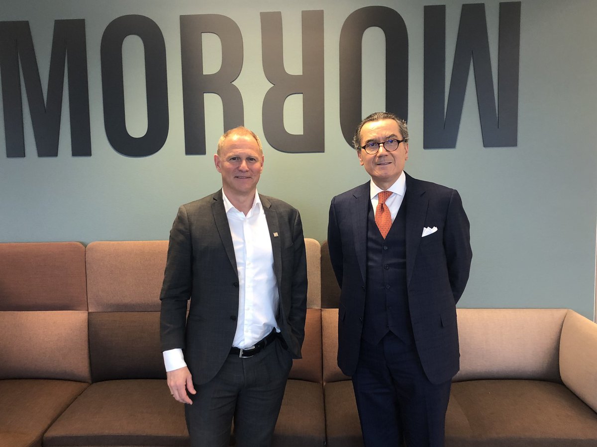 ucanchola's tweet photo. Visiting @morrowbatteries HQ I’ve had a productive meeting with its CEO #LarsCBacher.  #ElectroMobility offers plenty of #Investment #Innovation opportunities for 🇲🇽&amp;🇳🇴. Today’s conversation looks quite promising to profit from them! @marthadelgado @SRE_mx @SE_mx @AmiaMexico https://t.co/w5F5cS3cqY