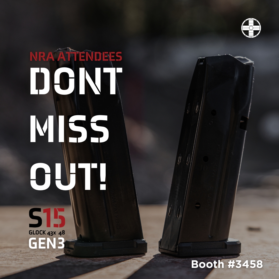 ShieldArms's tweet photo. We have a limited quantity of S15 Gen 3 magazines available ahead of the launch at NRA Indianapolis! Come find us at booth #3458 to get your hands on the Gen 3! https://t.co/QfgCQb09JD