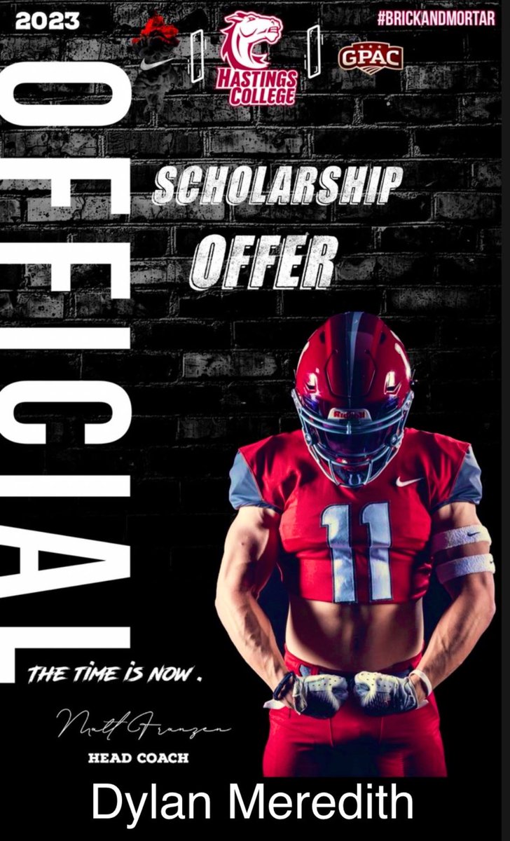After a great conversation with <a href="/coach_ksuttles/">Kyle Suttles</a> i’m blessed to receive the opportunity to continue my academic and athletic journey at Hastings! @HCBroncoFball <a href="/CoachFranzen/">Matt Franzen</a>
