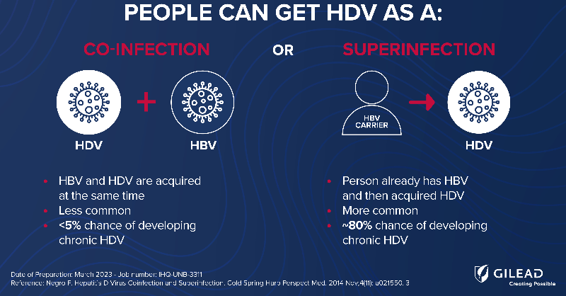 Hepatitis Delta, also known as #HDV, is the most severe form of hepatitis – but how do you acquire it?  

Learn more about the difference between HDV co-infection and superinfection.
