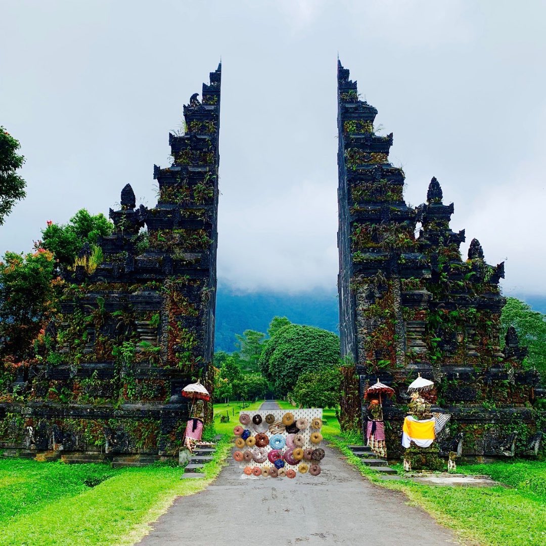YeagerDonutWall's tweet photo. Having the time of my life in Bali, Indonesia! I’ve heard it has been a long week for all of you, so I sent some extra donuts. Grab one or two by the Assembly Chamber. #NVLeg https://t.co/qMOGi14h7l