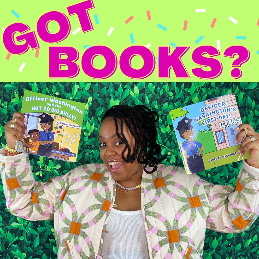 Got books? I do! Purchase your Officer Washington books today! Link in bio 🤗 
#letsplay #communityhelper #bridgethegap #officerwashingtonsfirstday #childrensbooks #blackauthor #copsandkids #communityrelations #letsread #policebookstragram #femalecops #girlcop #indieauthor #phill