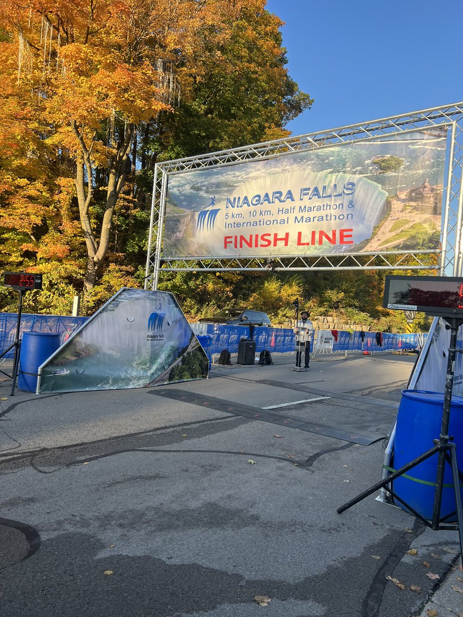 NiagaraMarathon's tweet photo. The goal of the goal isn’t the goal. It’s the journey to get there. 

Whose running this weekend in prep to get to this finish line in October? Tell us what your doing! 

#NFIM https://t.co/AcEV4iwUoM