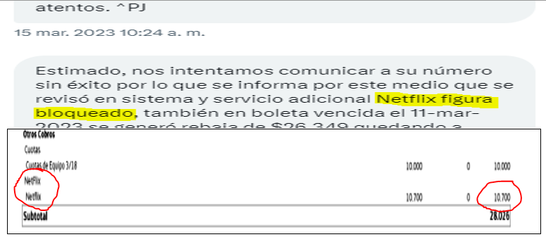 eMeGePe's tweet photo. @AyudaMovistarCL @AyudaMovistarCL un mes después vuelven a cobrarme un servicio netflix q no contraté y que según ustedes bloquearon para no continuar con este fraude... ¿Cuál es la explicación esta vez? RESUELVANLO AHORA!! #FRAUDEMOVISTARNETFLIX https://t.co/NGrRd61qER