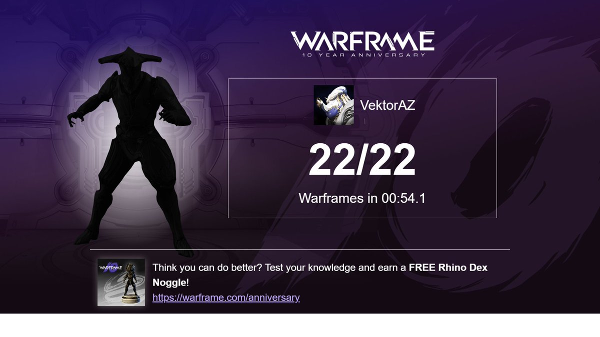 The hard part was picking the answer, not guessing! 😆😆😆
#GuessThatWarframe