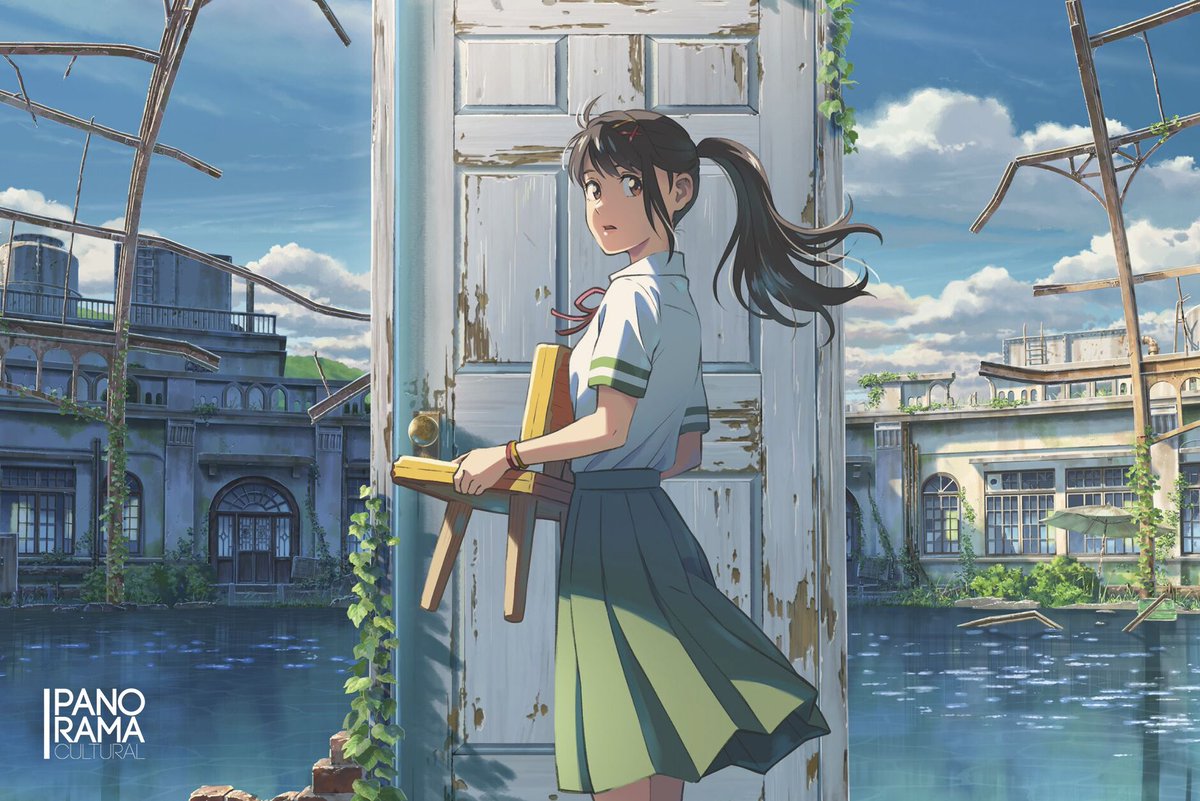 PanoramaCultur's tweet photo. #CINE 🇯🇵 Ya en #Cineplanet, #Cinemark, #Cinépolis y #UVKMulticines: #Suzume de #MakotoShinkai. Joya del anime que aborda el trauma que deja los terremotos en Japón, a través de la historia de una joven que recorre lugares que albergan recuerdos felices de un pasado real. 🇯🇵 https://t.co/4MNArD51gP