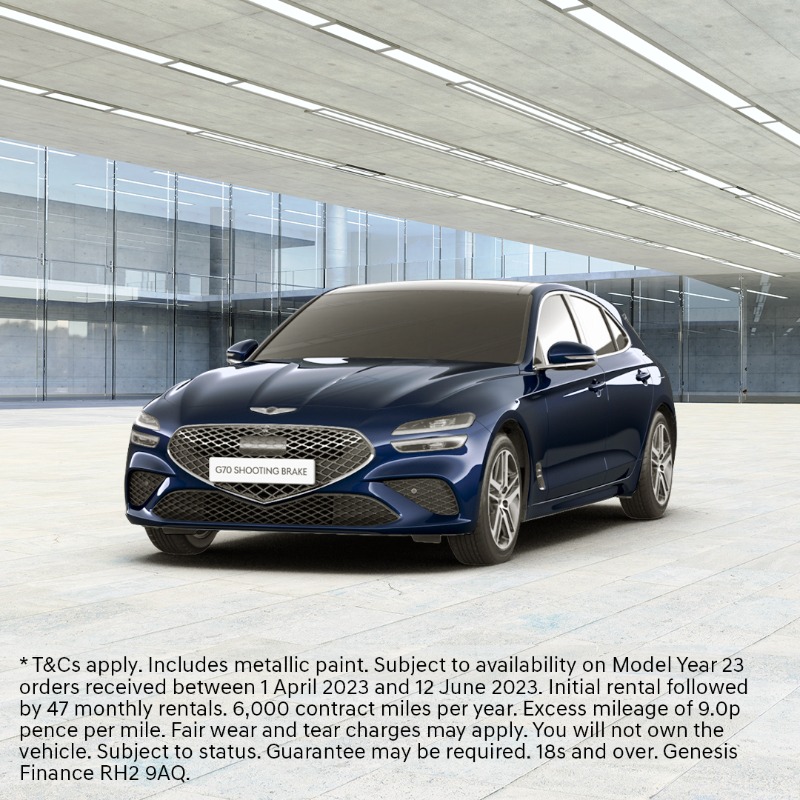 Genesis_Europe's tweet photo. A new driving experience. Discover the Genesis G70 Shooting Brake. From £399 per month*, plus £4,788 initial rental on Personal Contract Hire.