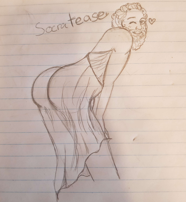 manen_lyset's tweet photo. I...I should not be allowed near pencils. But I couldn't stop myself. I had to make Socratease. https://t.co/oZgO129dhR