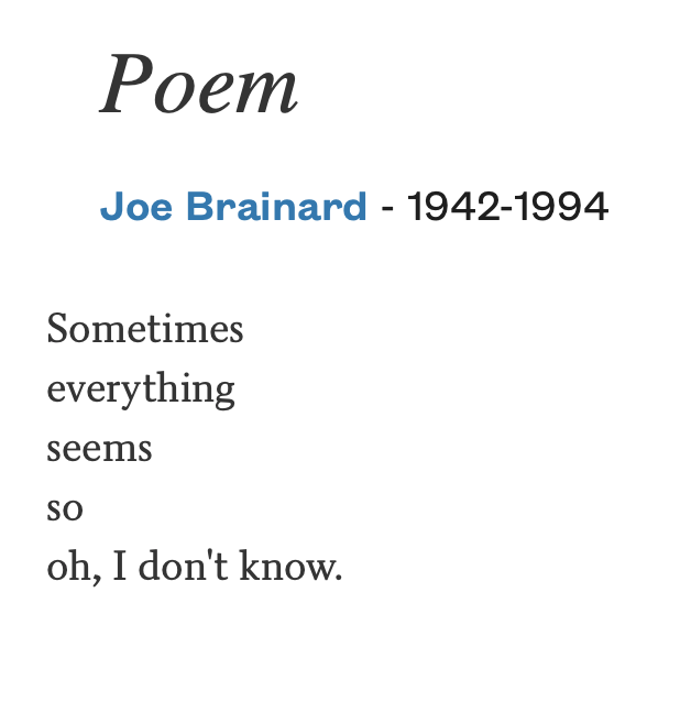 ReginaRosenfeld's tweet photo. Joe Brainard: https://t.co/CHZ0RtCv9l