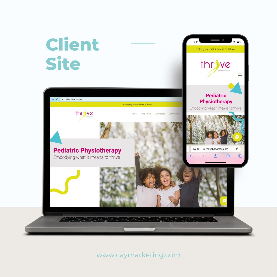 caymarketing's tweet photo. Client Highlight: Recent website done for Thrive Physiotherapy 

#thrive #caymarketing #marketingbahamas #MarketingSuccess https://t.co/uP2BjW2x38