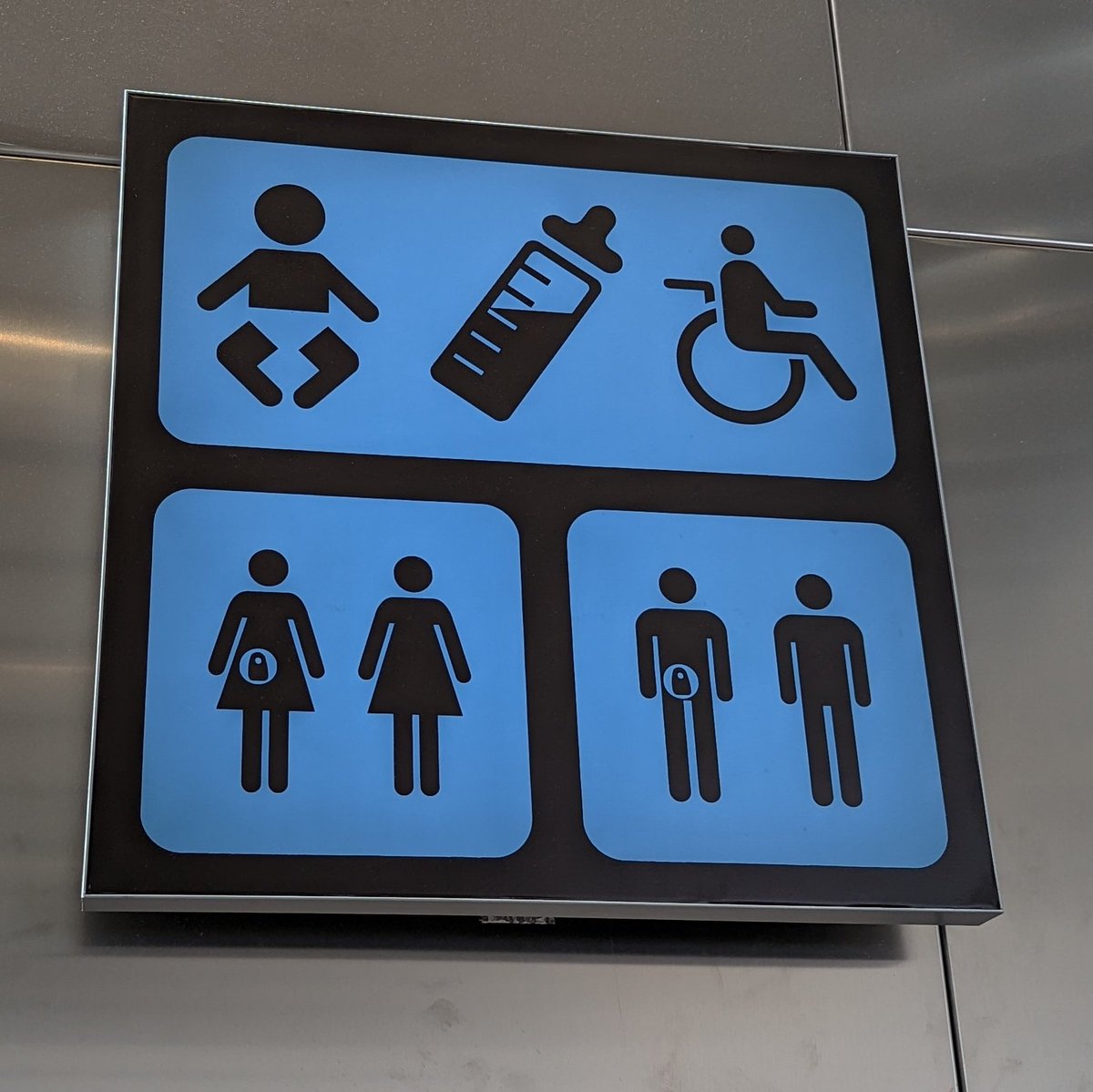 Irgendeine Idee, was das Zeichen unten links bei Herren und Damen bedeuten könnte? 😅 #TFS