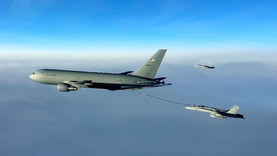 Team work makes the dream work! #ReserveCitizenAirmen of the 18th, 924th, 905th Air Refueling Squadrons practiced air refueling in conjunction with the United States Air Force today, April 13. #ReserveReady