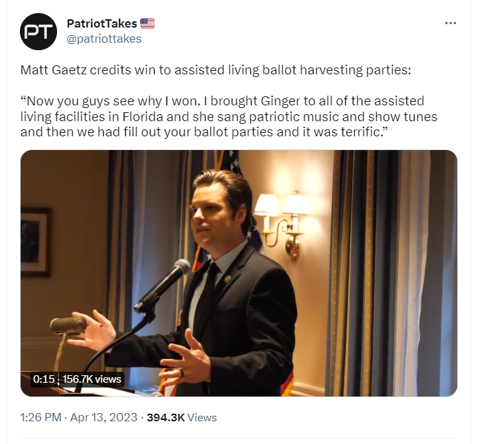 JackPosobiec's tweet photo. Republicans need to use these tactics nationwide if they want to win in 2024. Gaetz is showing the way https://t.co/qpwawb7b6J