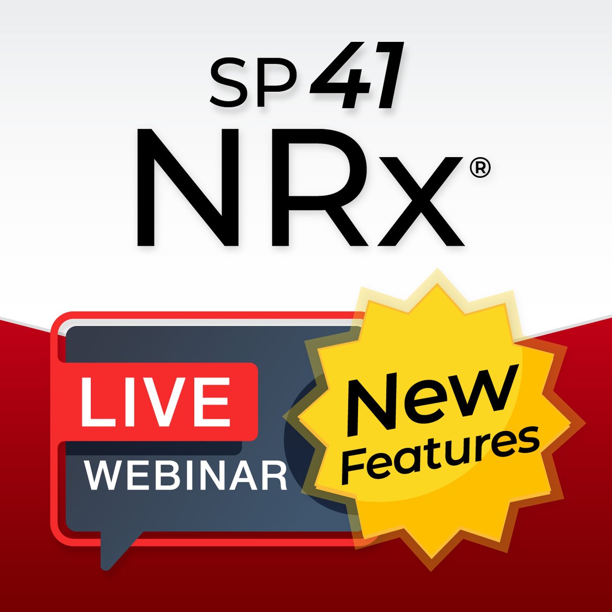 Don’t miss our next LIVE service pack webinar. Want information on new features and updated functionality in NRx SP 41? Claim your free spot now! hubs.li/Q01LrxtY0