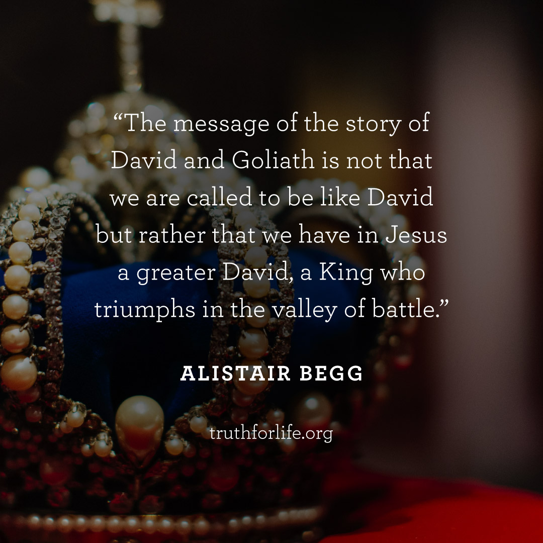 The message of the story of David and Goliath is not that we are called to  be like David but rather that we have in Jesus a greater David, a King who, image size:1080x1080