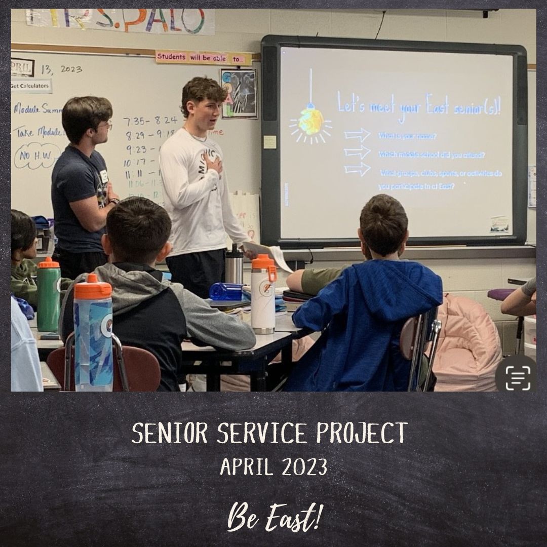 Seniors had the opportunity to give back to their former SLCS schools yesterday. Students had a great time assisting students across the district while demonstrating what it means to Be EAST! Thank you to the participating schools for embracing our seniors!  #BeEAST
