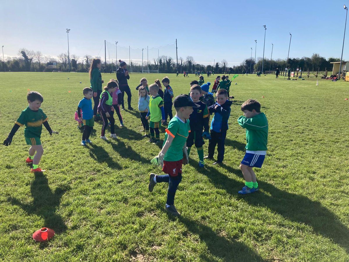 RhodeGAA's tweet photo. who ensured the safety of all the children each morning and afternoon.  That’s a wrap for Easter but we look forward to welcoming you all back again in August for our Ród Óg Summer Camp 💚💛 https://t.co/wVaAZYhJCG