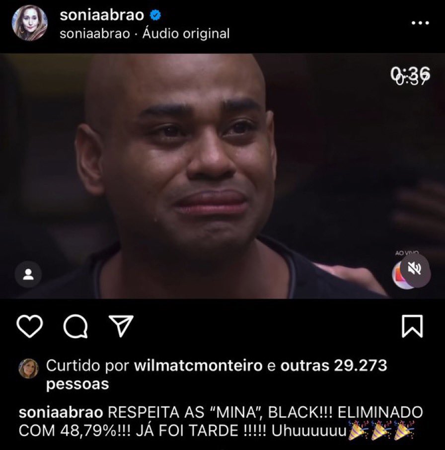 Portal De Noticias🏆 On Twitter 🚨veja Sônia Abrão Comemorando A Eliminação Do Black Bbb23