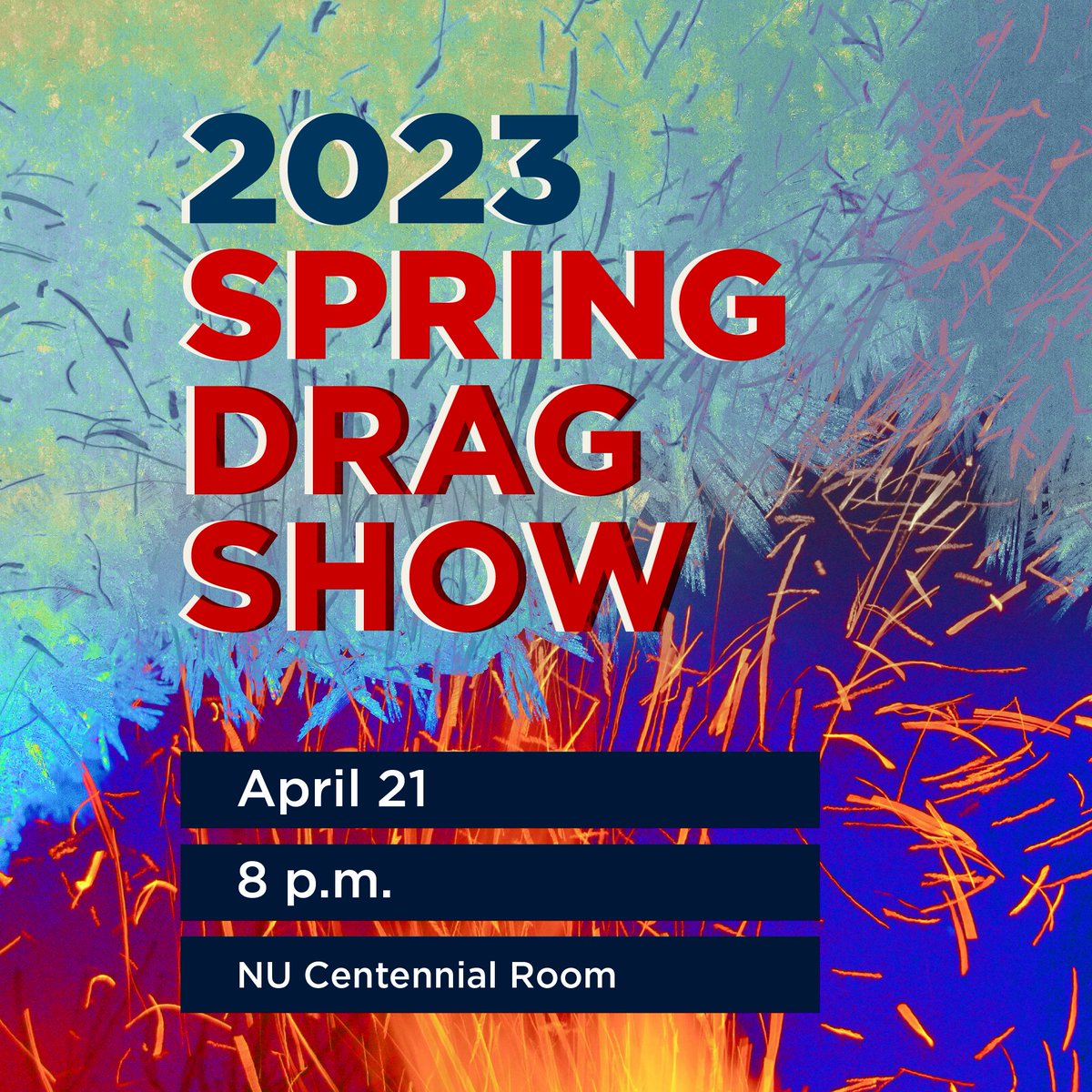 We're only one week away from our annual Spring Drag Show! Join us next Friday, April 21, from 8pm-10pm in the NU Centennial Room for some amazing performances from students. Admission is free, but don't forget to bring a non-perishable item or two to donate to Husker Pantry!