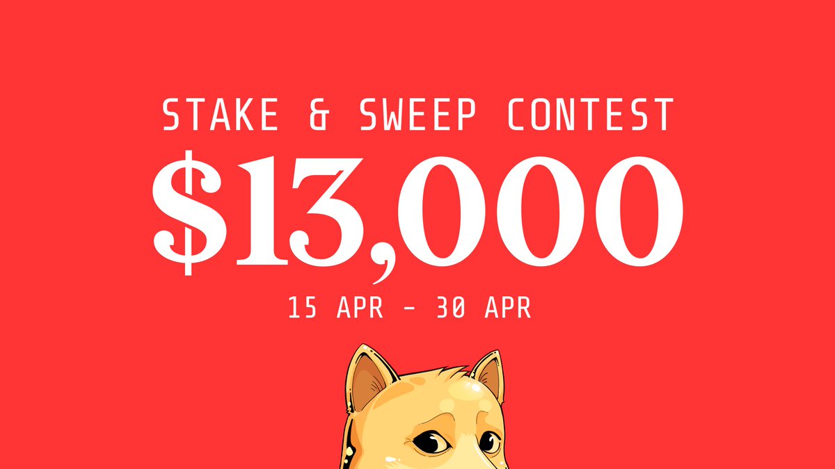To celebrate the upcoming Polygon NFT summer ☀️
To bring a new level of energy to our community
We are hosting our stake &amp; sweep event with a prize pool of over  $13,000! 💰 

Come and get yours! 🔥 

See details of the event below.