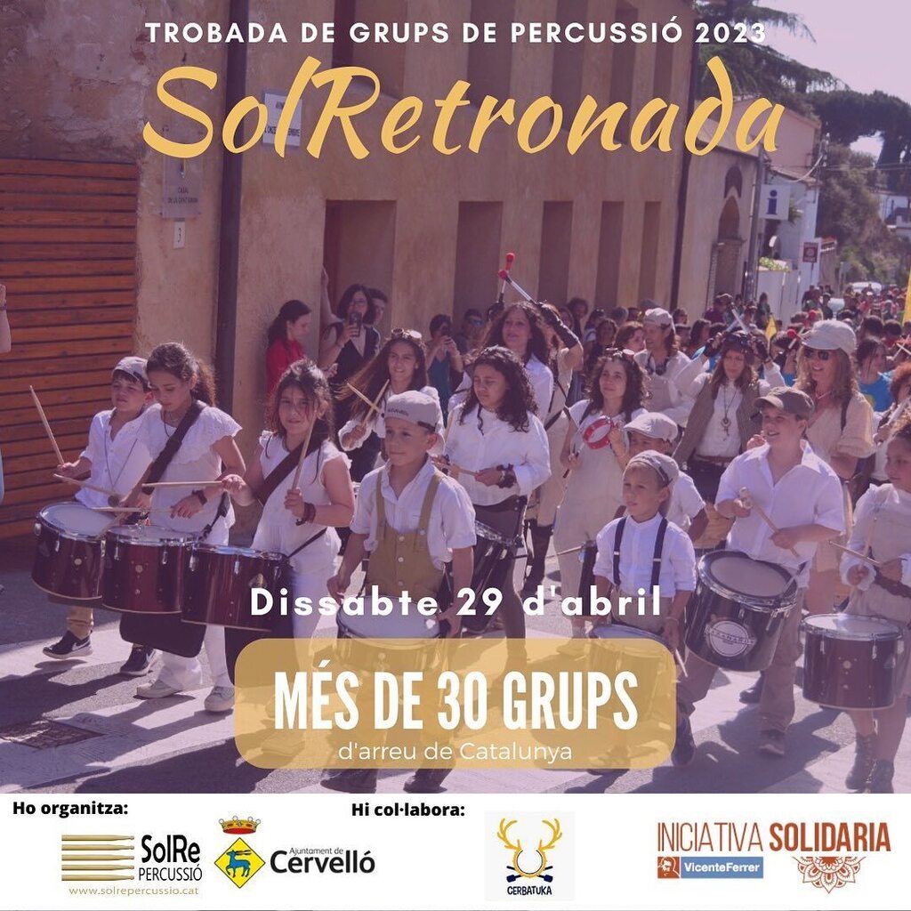 SolRePercussio's tweet photo. Venen des de #Begur per ensenyar-nos tot el seu potencial! I és que malgrat ser joves, els #Xiquis de #Bakanards ens faran gaudir en la propera #SolRetronada23!!!
.
.
.
#SolRe #percussió #batucada #solretronada #xiquisdebakanards #batucadainfantil #festa… https://t.co/CmyFXpAqJq https://t.co/HtHyoRtPvi
