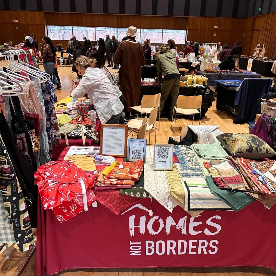 HNB_US's tweet photo. Our team had a great time selling our artisans' designs at the World Bazaar!  Check out the last photo. As you see, we sometimes buy the designs to put them in the setups we do. Want one of your own? Check out at https://t.co/1UqUQOaYuT #homesnotborders #refugees #astisans https://t.co/etwgWErSi4